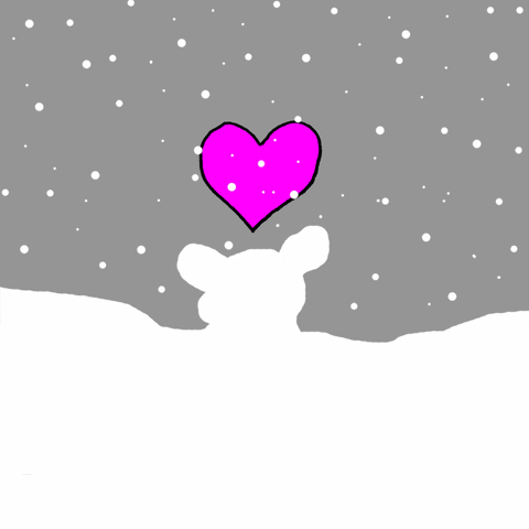 i love you snow GIF by Chippy the dog