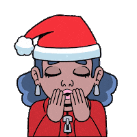 Merry Christmas Love Sticker by Holler Studios