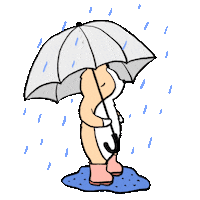 tiffbits sad cry rain corgi Sticker