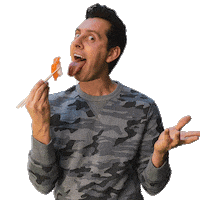 Hungry Lets Eat Sticker by Max Amini