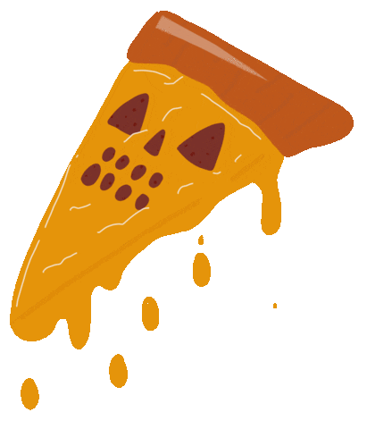 Halloween Pizza Sticker