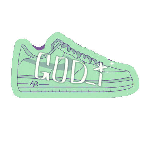 Sneakers Noi Sticker