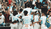 Celebration Goal GIF by Olympique de Marseille