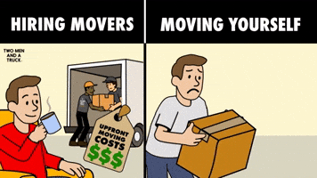 Moving yourself vs Hiring a Mover: Cost