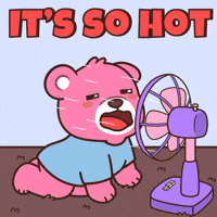 Sweating Teddy Bear GIF by BEARISH