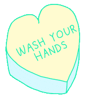Message Wash Your Hands Sticker