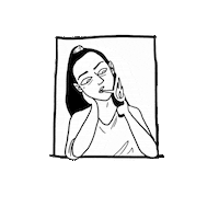 camilleclmnt girl illustration fire light Sticker
