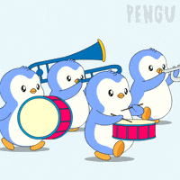 Happy Mardi Gras GIF by Pudgy Penguins