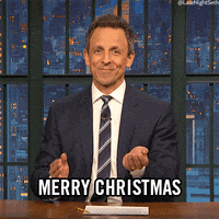 merry christmas GIF by Late Night with Seth Meyers