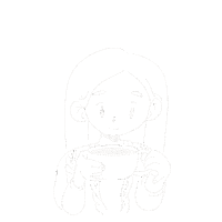Drinking Coffee Girl Sticker by Café La Fauna