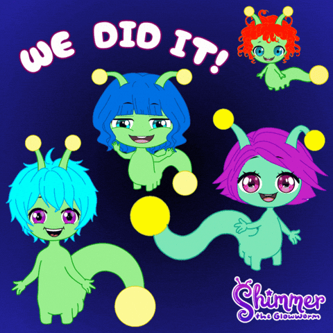 Glow Up We Did It GIF by ShimmertheGlowworm