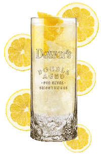 Orange Pattern Sticker by Dewar's