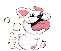 Happy Dog Sticker by Jin