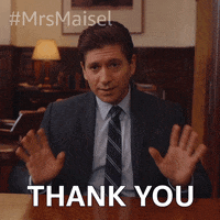 Michael Zegen Thank You GIF by The Marvelous Mrs. Maisel