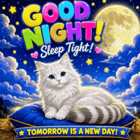 Good Night Kitten GIF