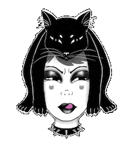 Judging Black Cat Sticker