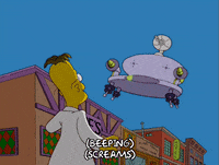 Shocked Season 17 GIF by The Simpsons