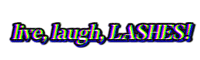 loveseen love laugh live lashes Sticker