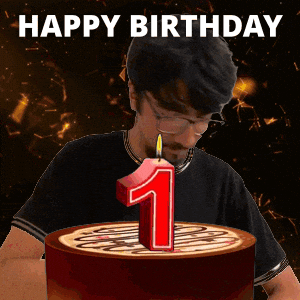First Birthday GIF