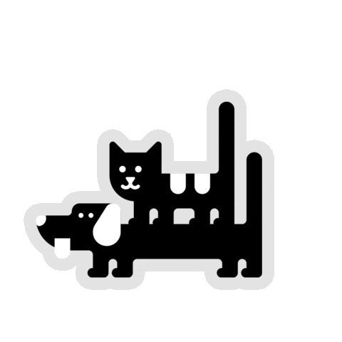 RedPandaRo giphyupload cat dog animal Sticker