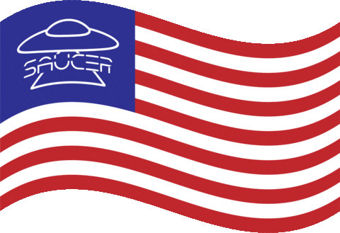 saucer giphyupload usa flag america GIF
