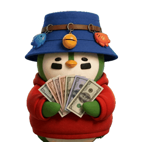 Money Penguin Sticker by Zaddy