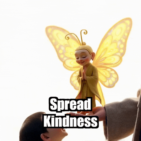 Kindness Compassion GIF by BuddhaFlyJourney
