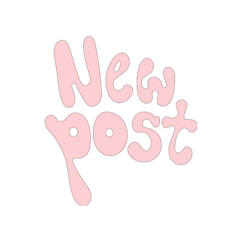 Pink Post Sticker by Amor Design Studio