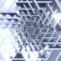 xponentialdesign white black and white abstract glow GIF