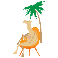 Beach Life Chill Sticker by Side Hustle Brews