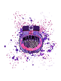 CENTillustration trippy purple paint hippie Sticker