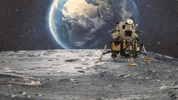 Moon Landing GIF by MOODMAN