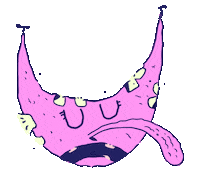 Happy Teeth Sticker by Sebastian Coolidge