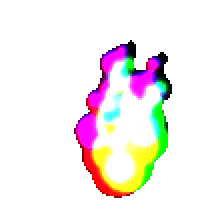 Pixel Burn Sticker