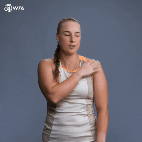 Tennis Brush Shoulder GIF by WTA