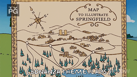 Episode 15 Map GIF by The Simpsons