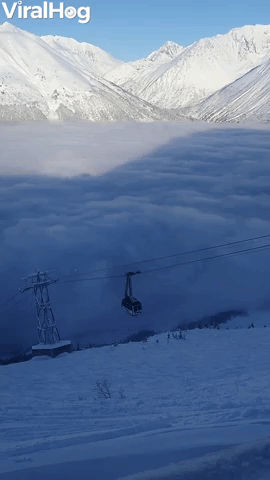 Alaskan Ski Resort Rises Above the Clouds