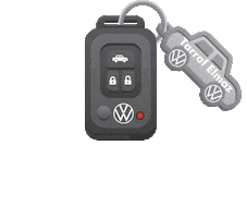 TarrafElmaz carro vw chave chaveiro Sticker