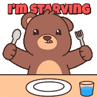 Teddy Bear Eating Sticker by BEARISH