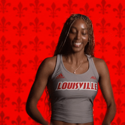 Track Field Go Cards GIF by Louisville Cardinals