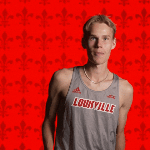 Track Field Go Cards GIF by Louisville Cardinals
