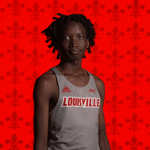 Track Field Go Cards GIF by Louisville Cardinals