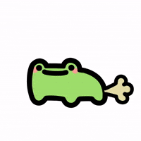 lelefrog_ frog fart farting meep GIF