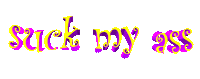 Suck My Ass Sticker by Cherylyn Barnes