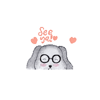 deaaau puppy seeya seeyou cutepuppy Sticker