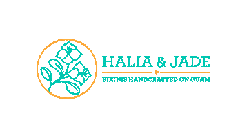 HaliaAndJade handmade bikini local jade Sticker