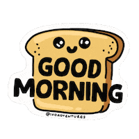 Good Morning Text Sticker by Ivo Adventures