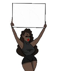 Pin Up Black Lives Matter Sticker