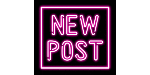 pink neon Sticker