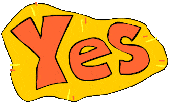 All Right Yes Sticker by ann malavet